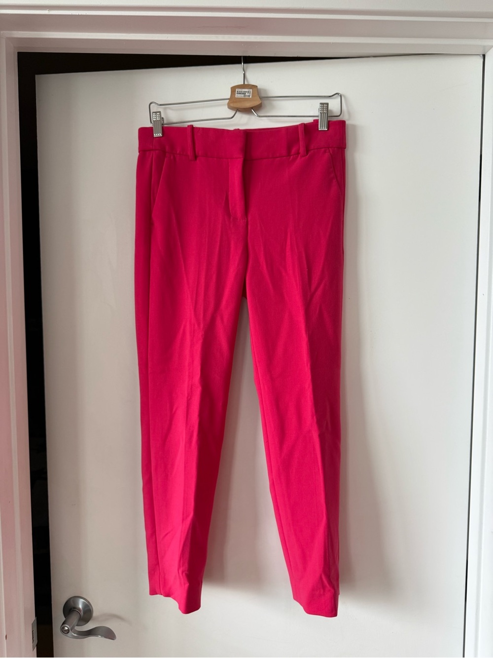 J. Crew Women's Cameron Slim Tapered Pants in Bright Pink